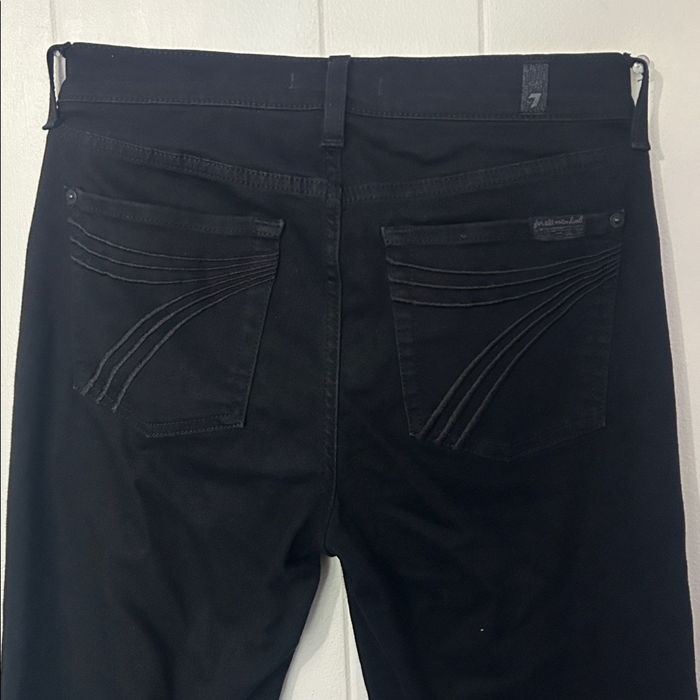 WORN TWICE! 7 For All Mankind Black dojo Jeans